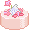 cute pink cake
