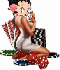 Betty Boop with cards