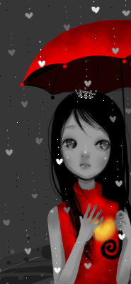 red umbrell