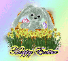 Happy Easter Bunny and Basket